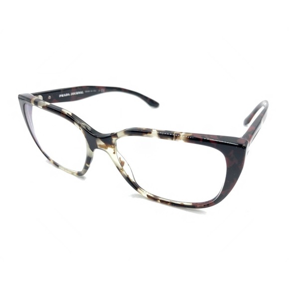 Prada VPR 08T U6K-1O1 Brown Red Tan Marble Eyeglasses Frames 53-16 140 Italy - Picture 8 of 12